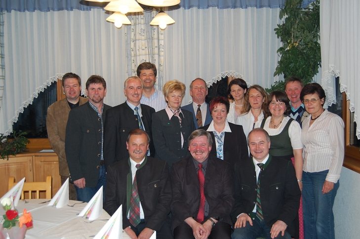 Der neugewählte Ortsparteivorstand am 5. April 2008